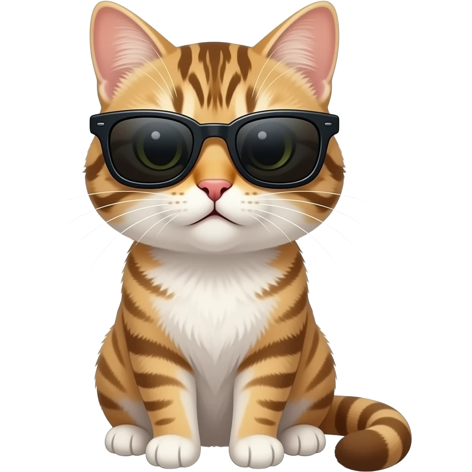 Cat wearing sunglasses emoji