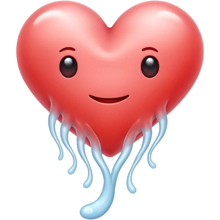 Heart sperm emoji