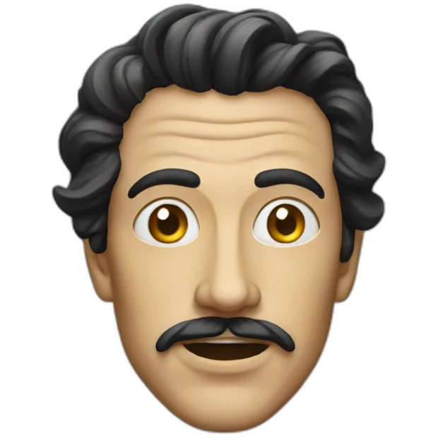 guy with dali mask emoji