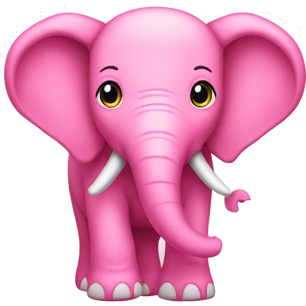 Pink elephant  emoji