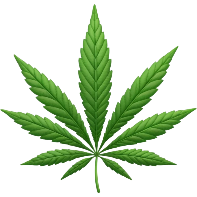 white marijuana icon emoji