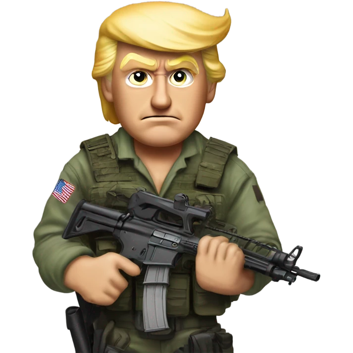 Donald Trump Rambo ￼ emoji