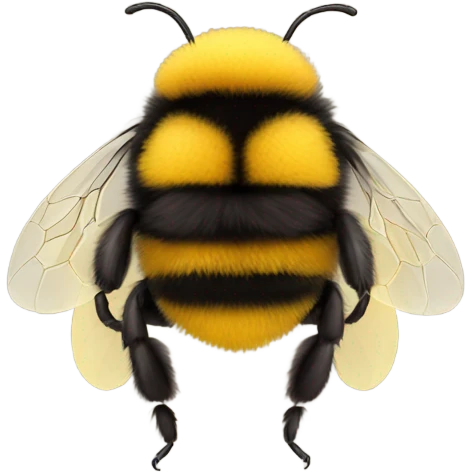 fluffy bumblebee  emoji
