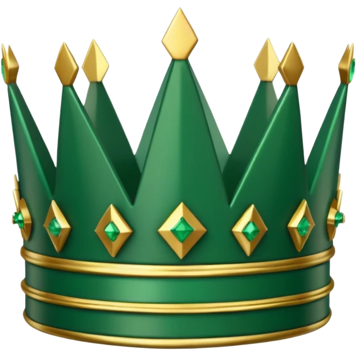 Green crown but the spikes are dominos emoji