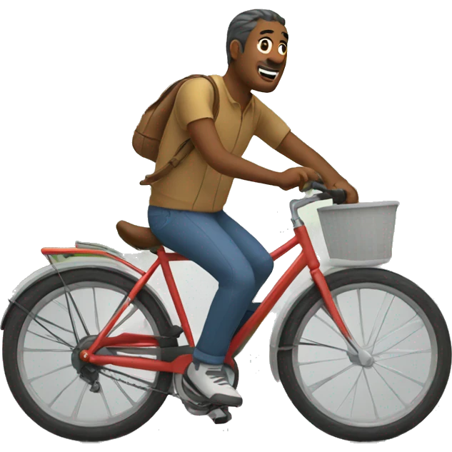 Dad riding bike emoji