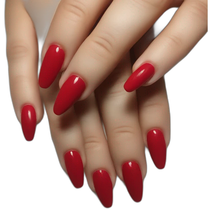 red nails emoji