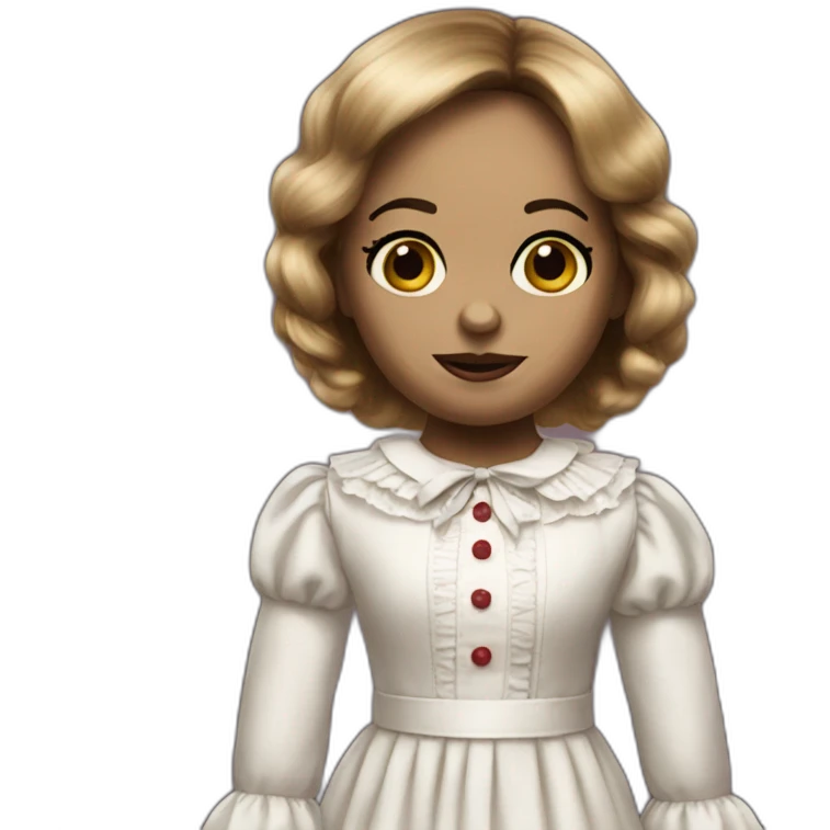 Annabelle doll creepy emoji