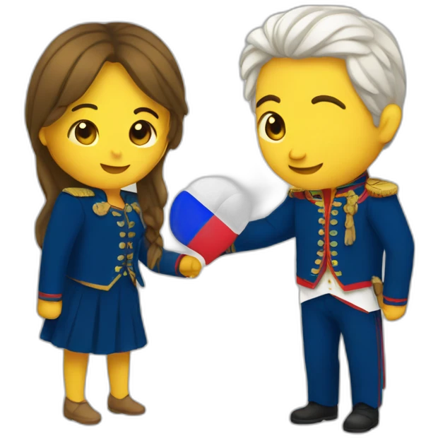 ecuador and france love emoji
