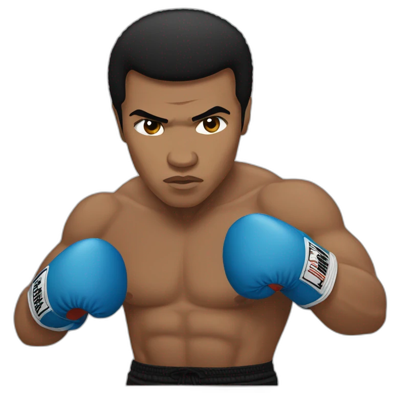 Muhammad ali who is boxing emoji