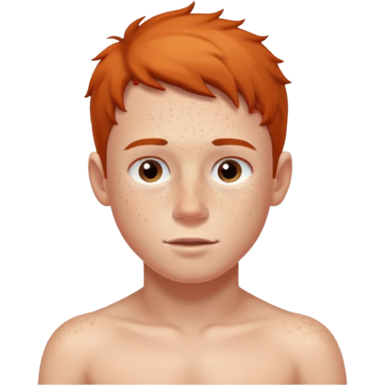 A naked boy showing the whole bidy emoji