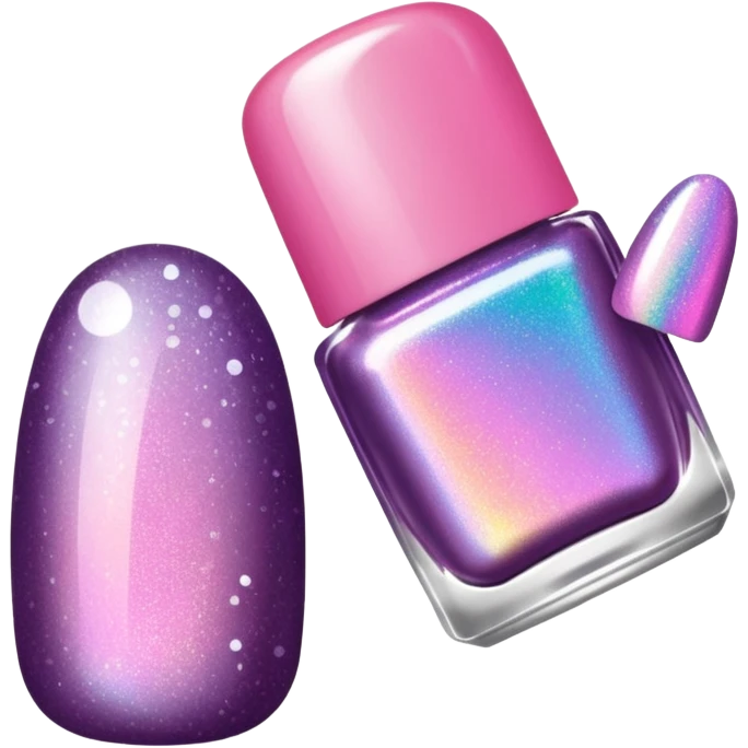  glitter nail polish emoji