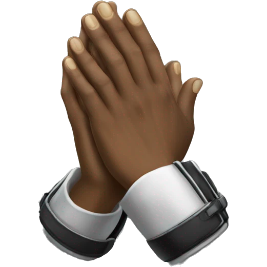DJ praying hands emoji