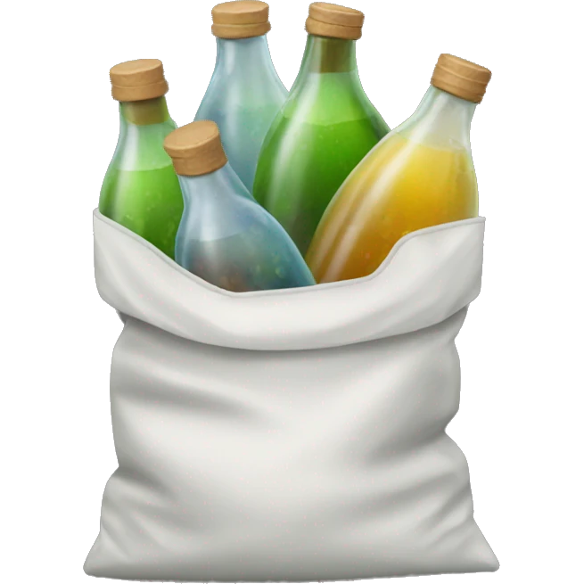 bag of bottles emoji