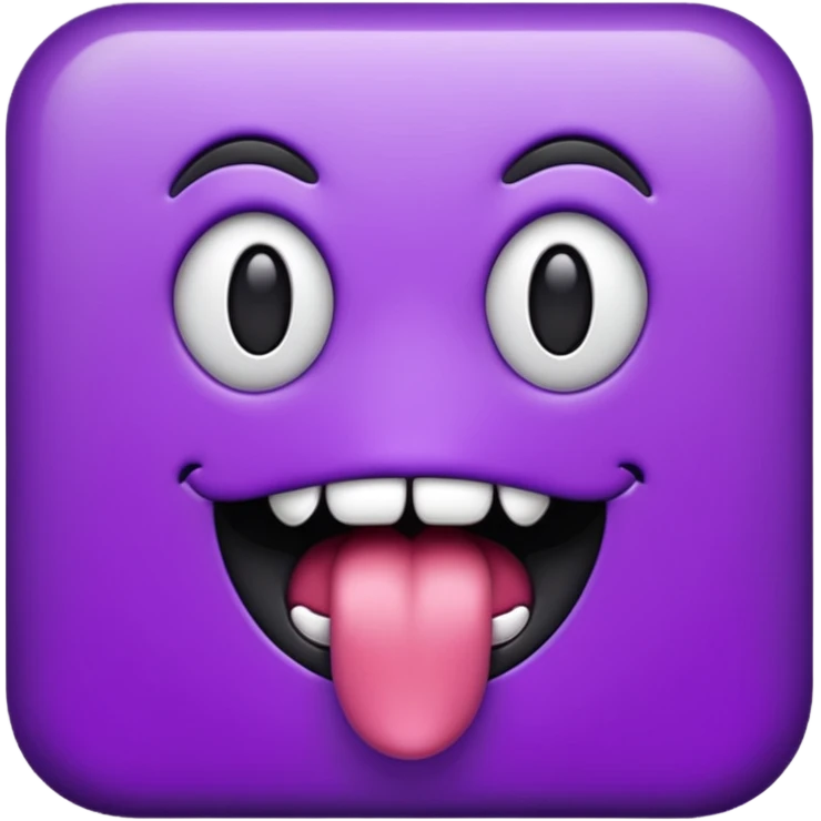 Black tongue emoji emoji