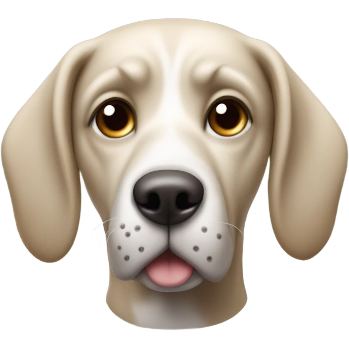 Stoned dog emoji