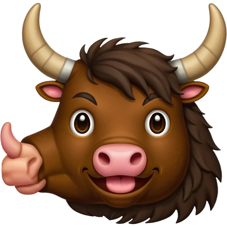 Emoji like (thumbs up) bull's hoof emoji emoji