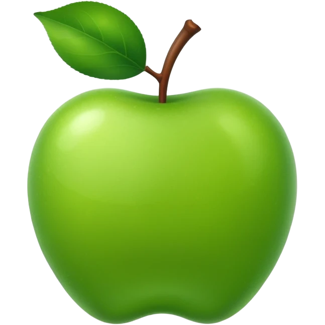 green apple emoji
