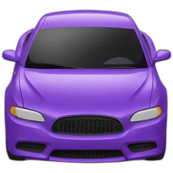 purple car top front view emoji