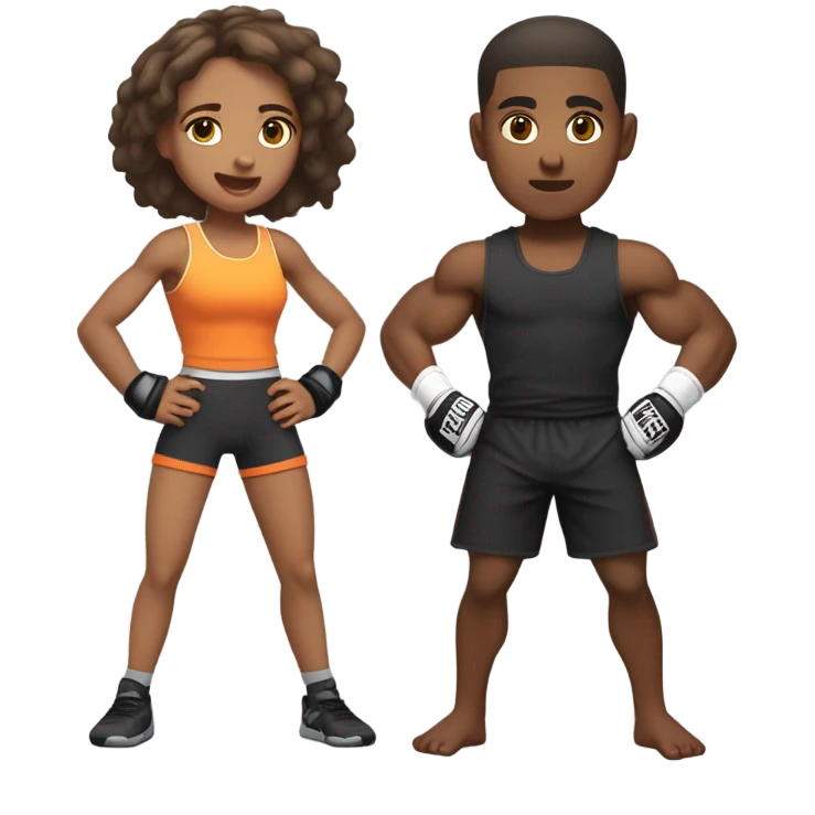 Girl and mma boy emoji