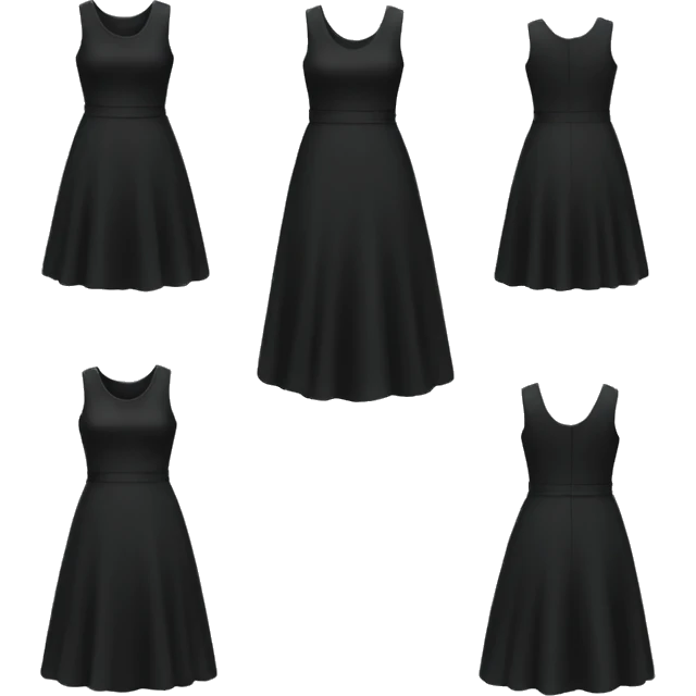 Black dress emoji