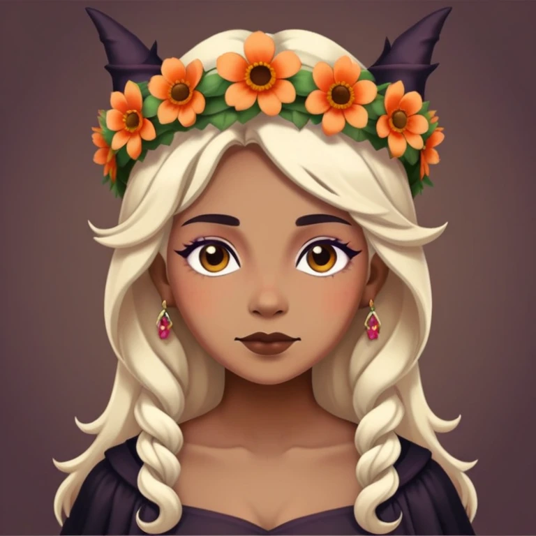 Witch with flouver emoji