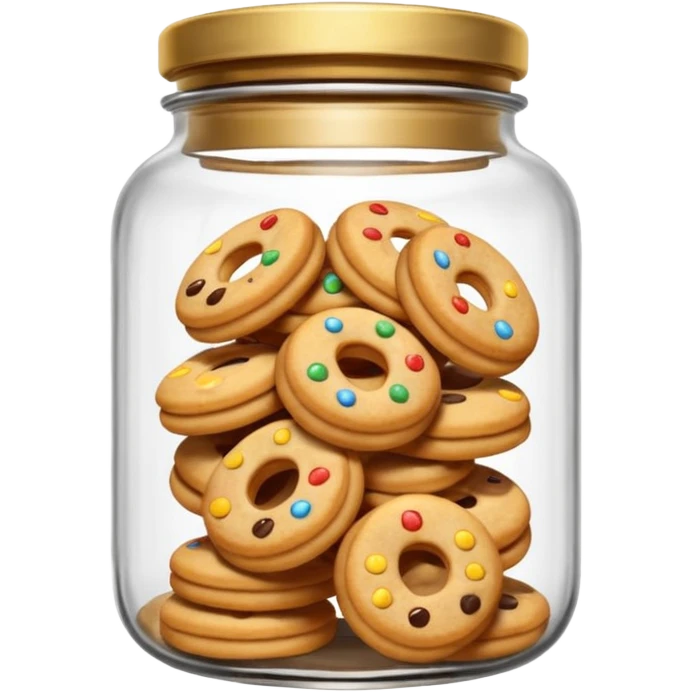 ring cookies in jar emoji