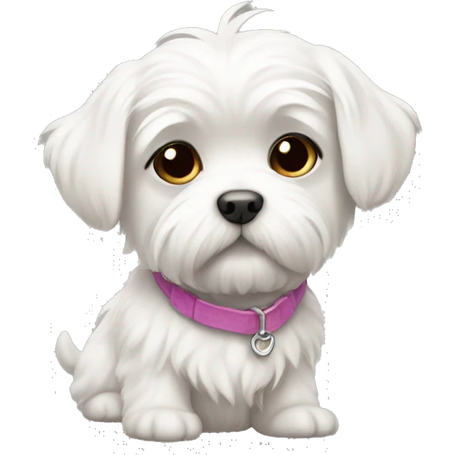 Maltese puppy emoji
