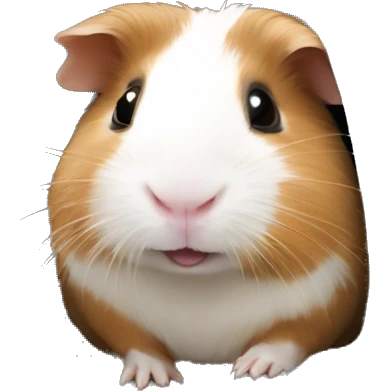 Guineapig in a tunnel very cute but realistic emoji