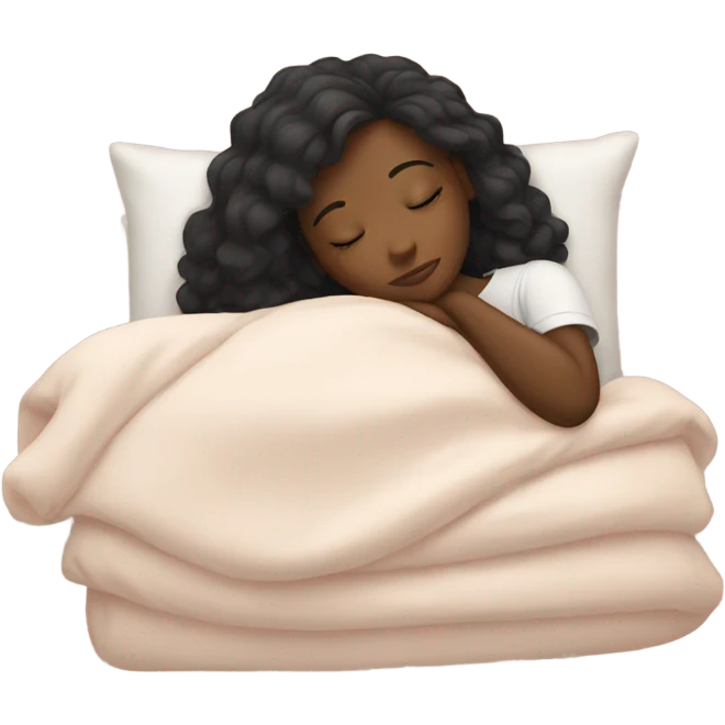 Black girl sleeping  emoji