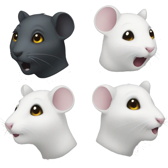 The band Ghost as rats emoji