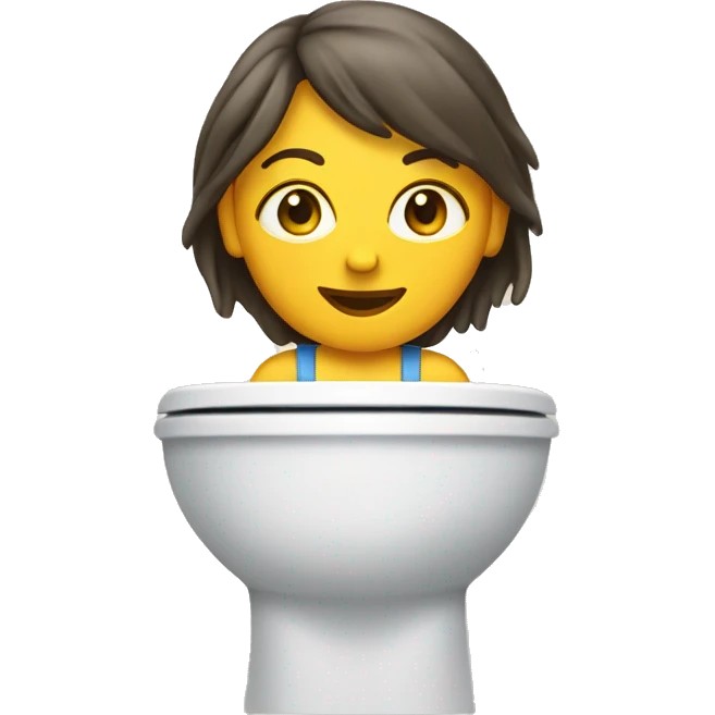 Woman skibidi toilet emoji