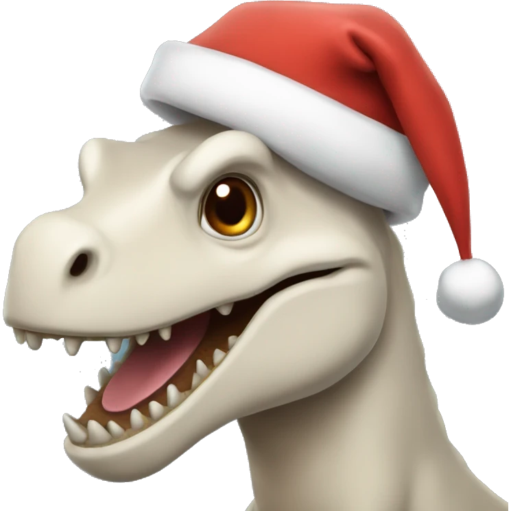 Santa dinausaur  emoji