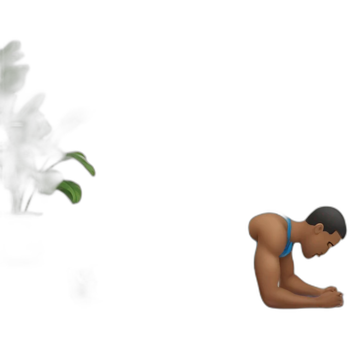 man doing ab planks emoji