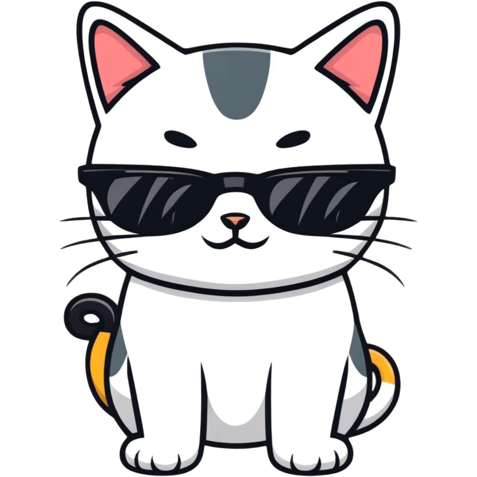 cat wearing sunglasses emoji