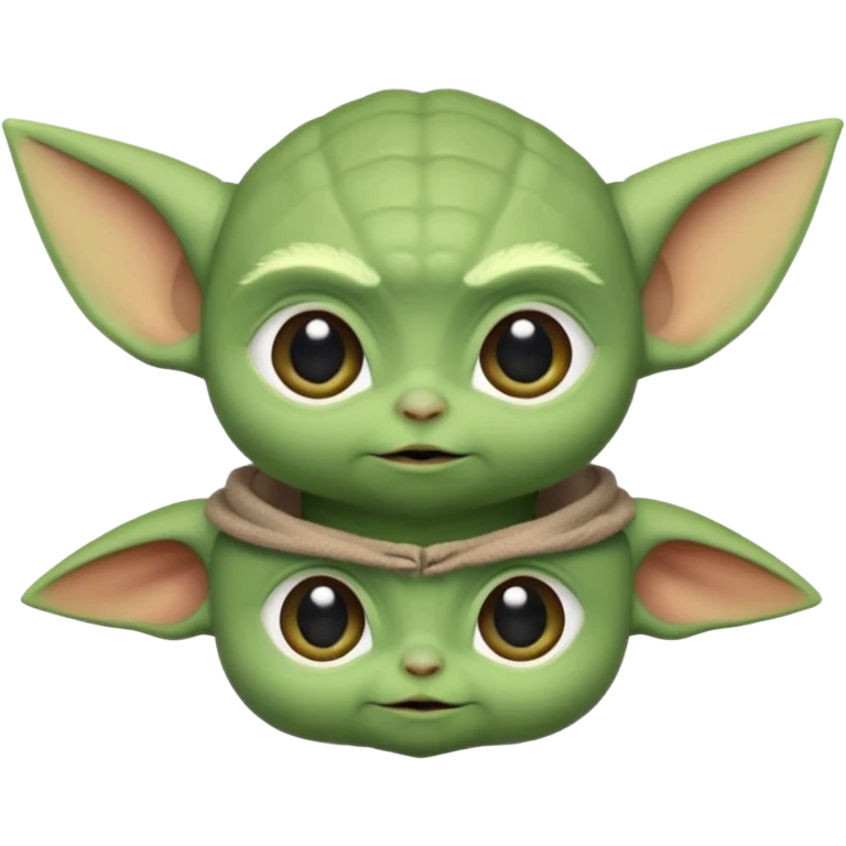 Baby Yoda head emoji