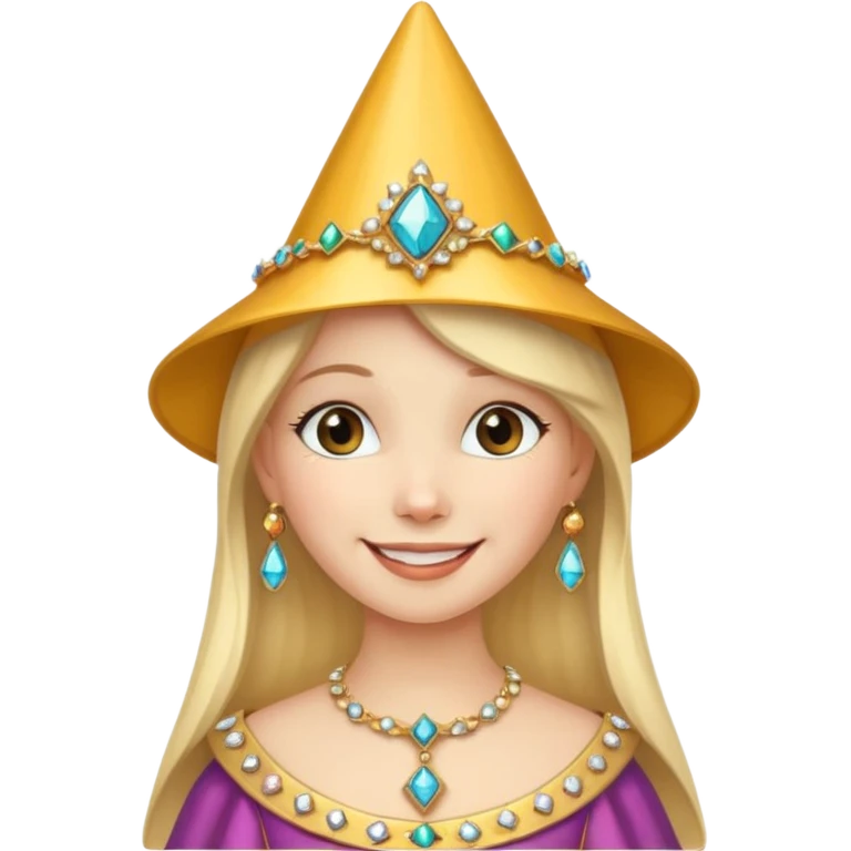 Medieval princess with cone hat emoji