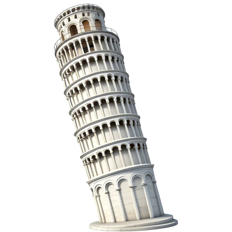Pisa tower emoji