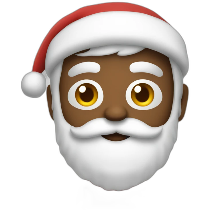 With as Santa Claus emoji