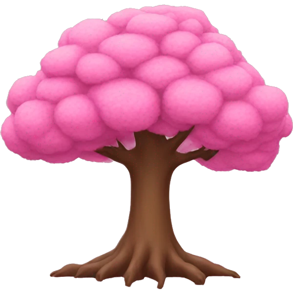 pink tree emoji