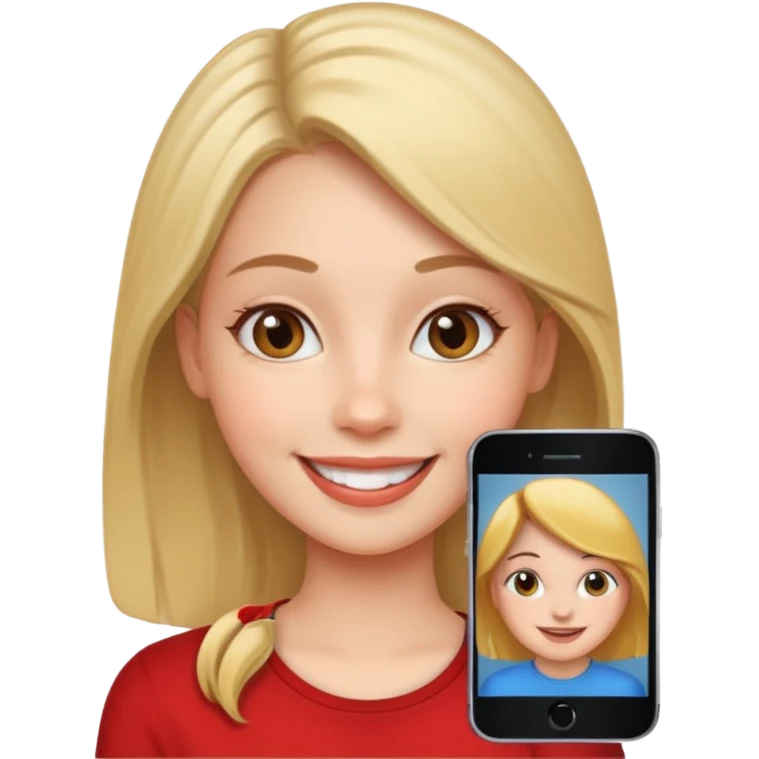 girl on facetime emoji