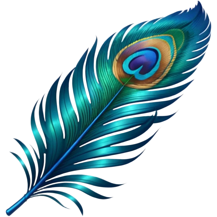 Create a emoji on peacock feather emoji