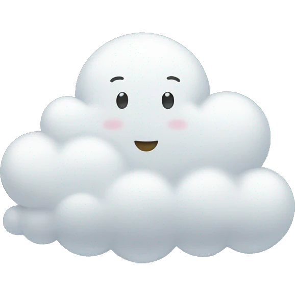 happy cloud emoji