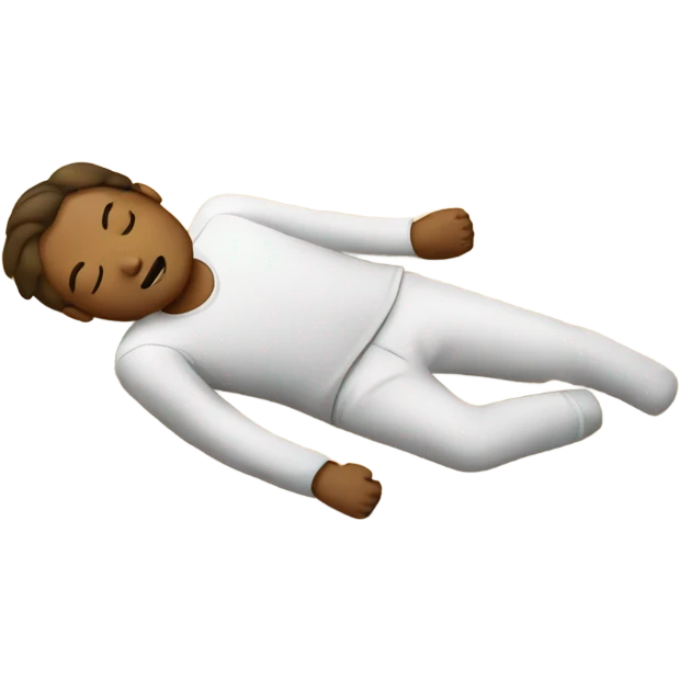 Asleep on floor emoji