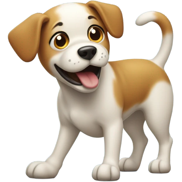 Dog farting emoji