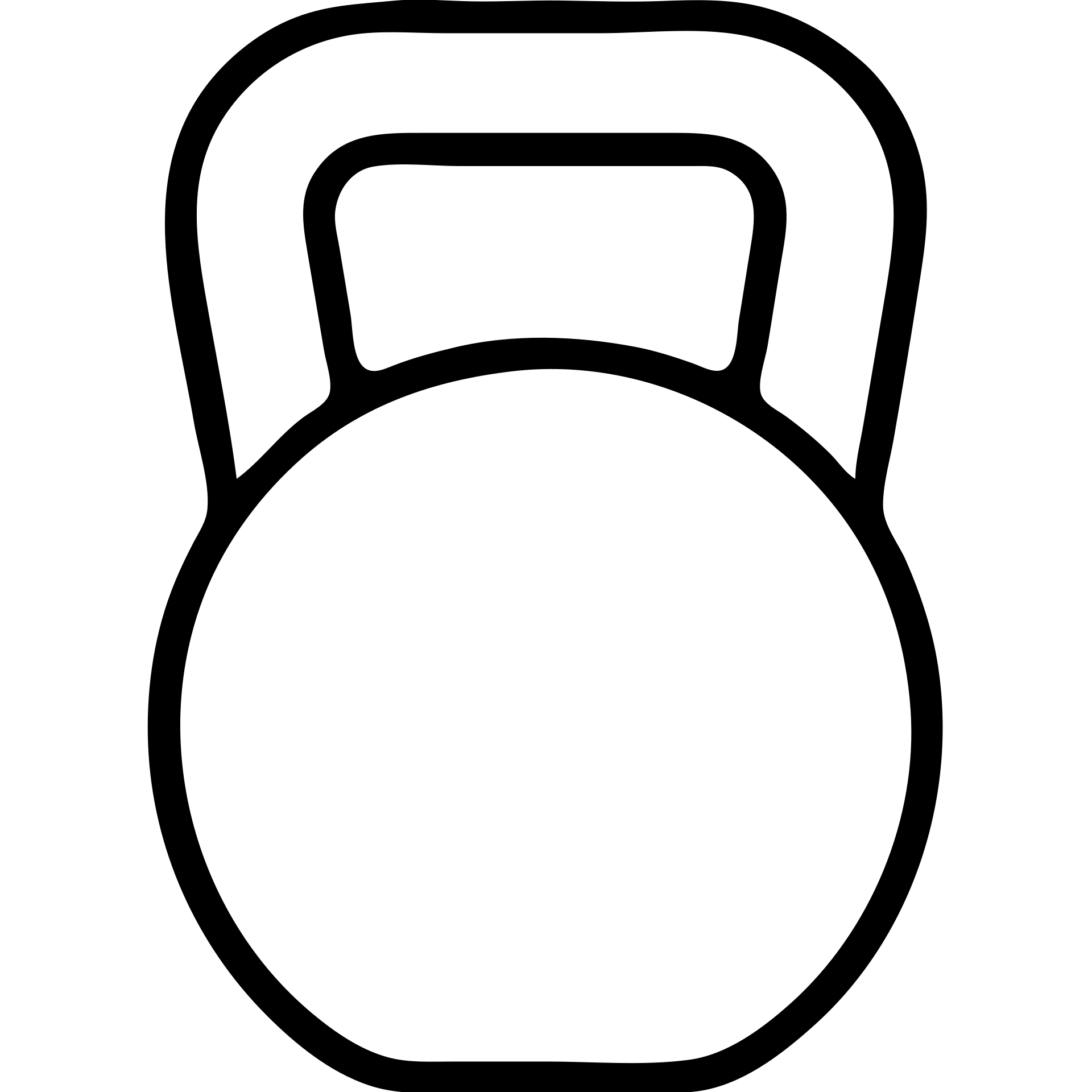outlined kettlebell icon emoji