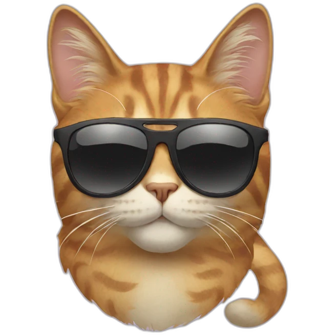 Cat with sunglasses emoji