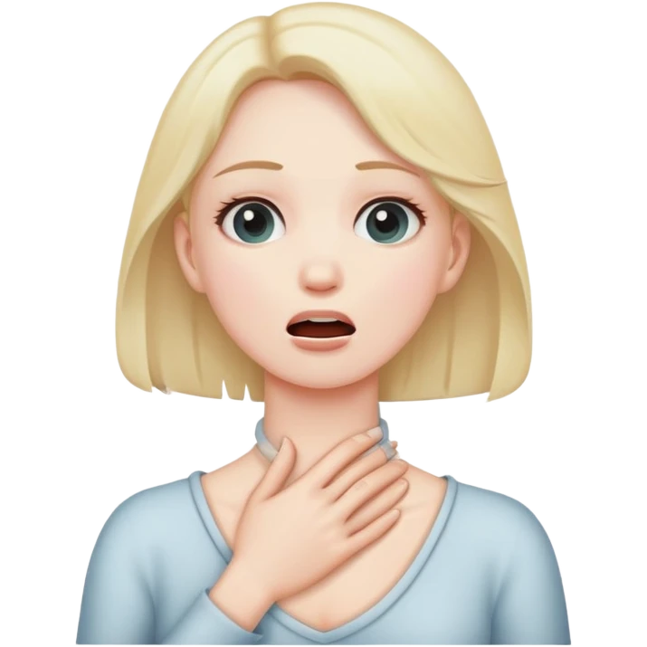 hand around neck choking  emoji