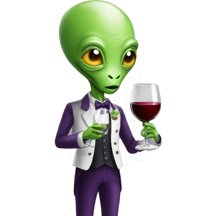 alien Sommelier wine emoji