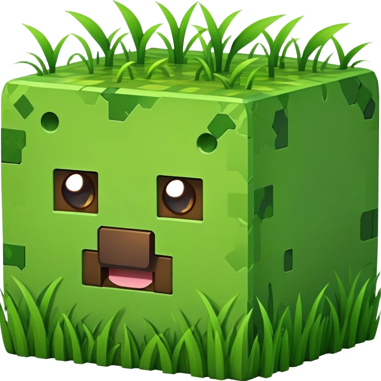 Minecraft grass block emoji