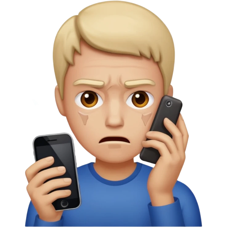 broken with cell phone emoji